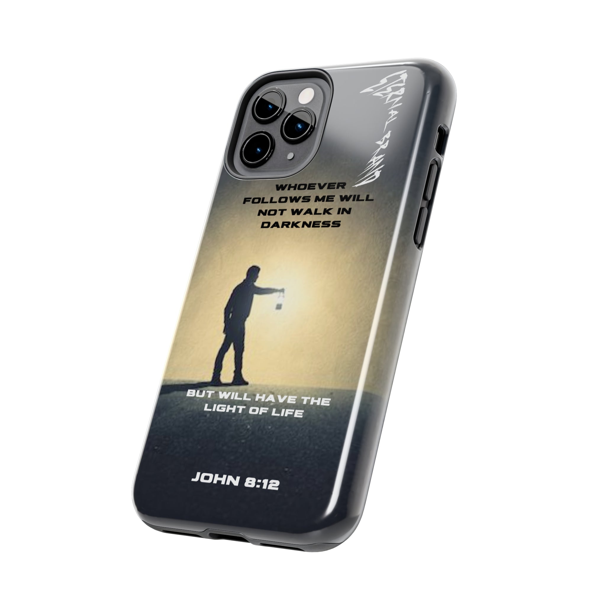 John 8:12 (Hard) Bible Phone Case