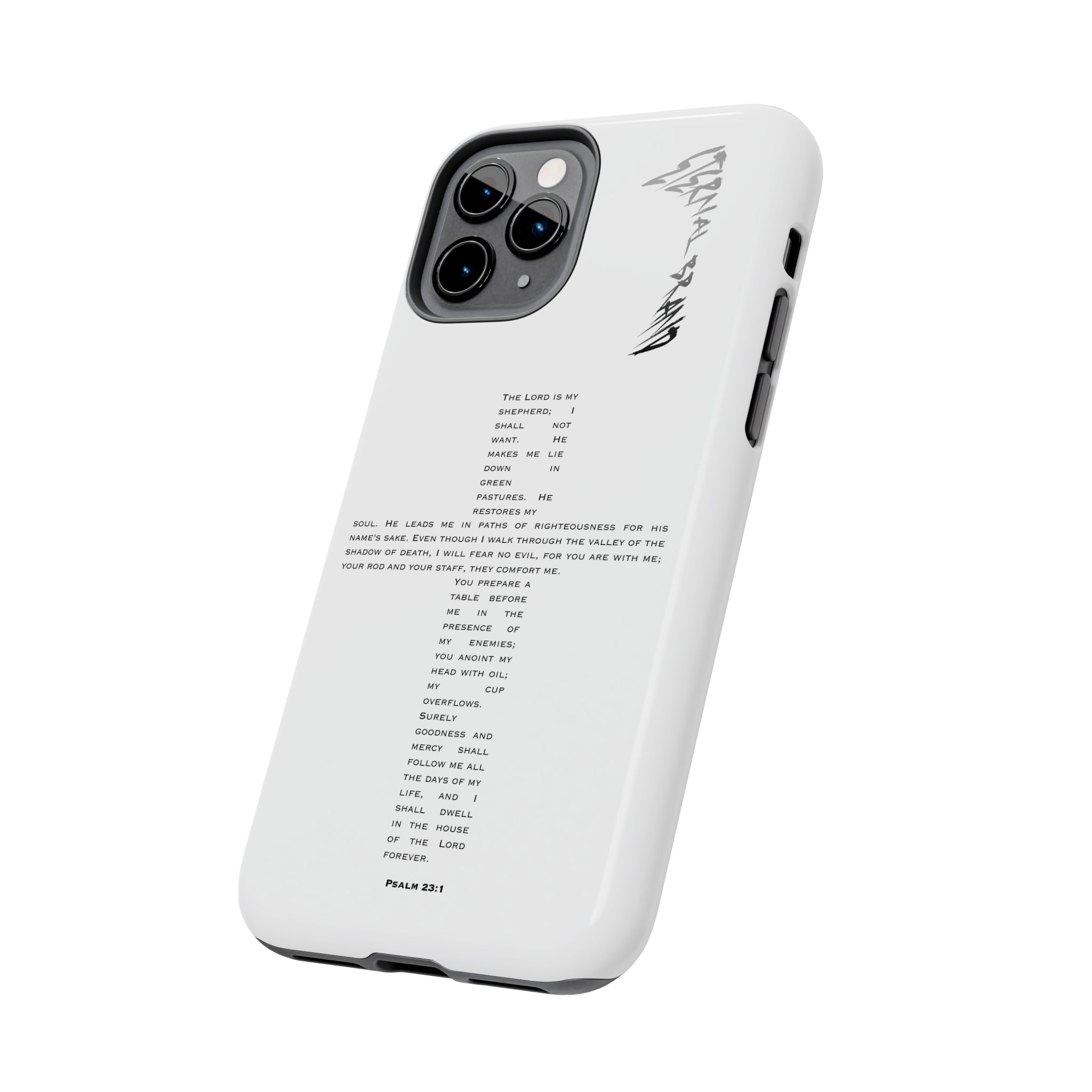 Psalm 23:1 (Hard) Bible Phone Case