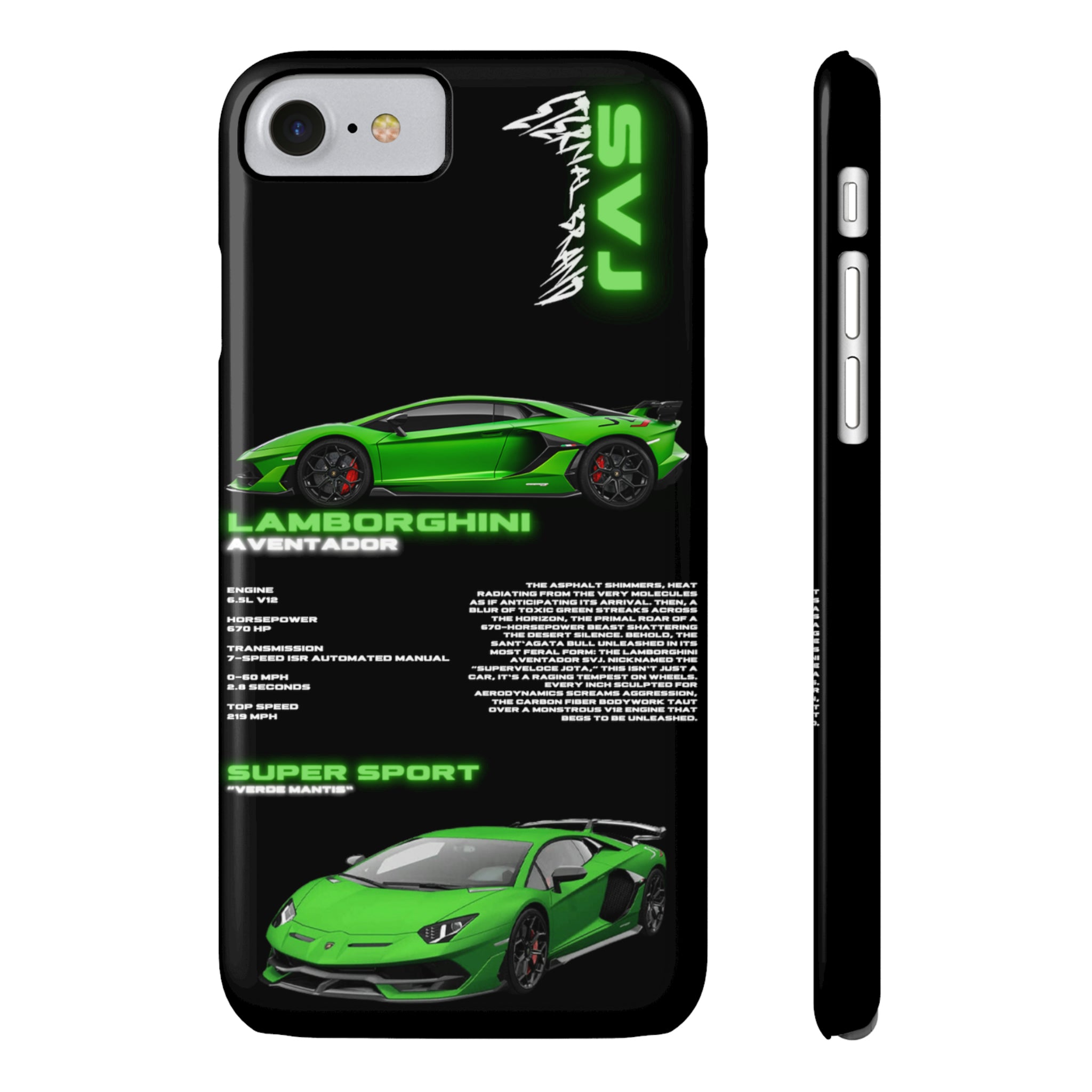 (Slim) Lamborghini Aventador SVJ "Verde"