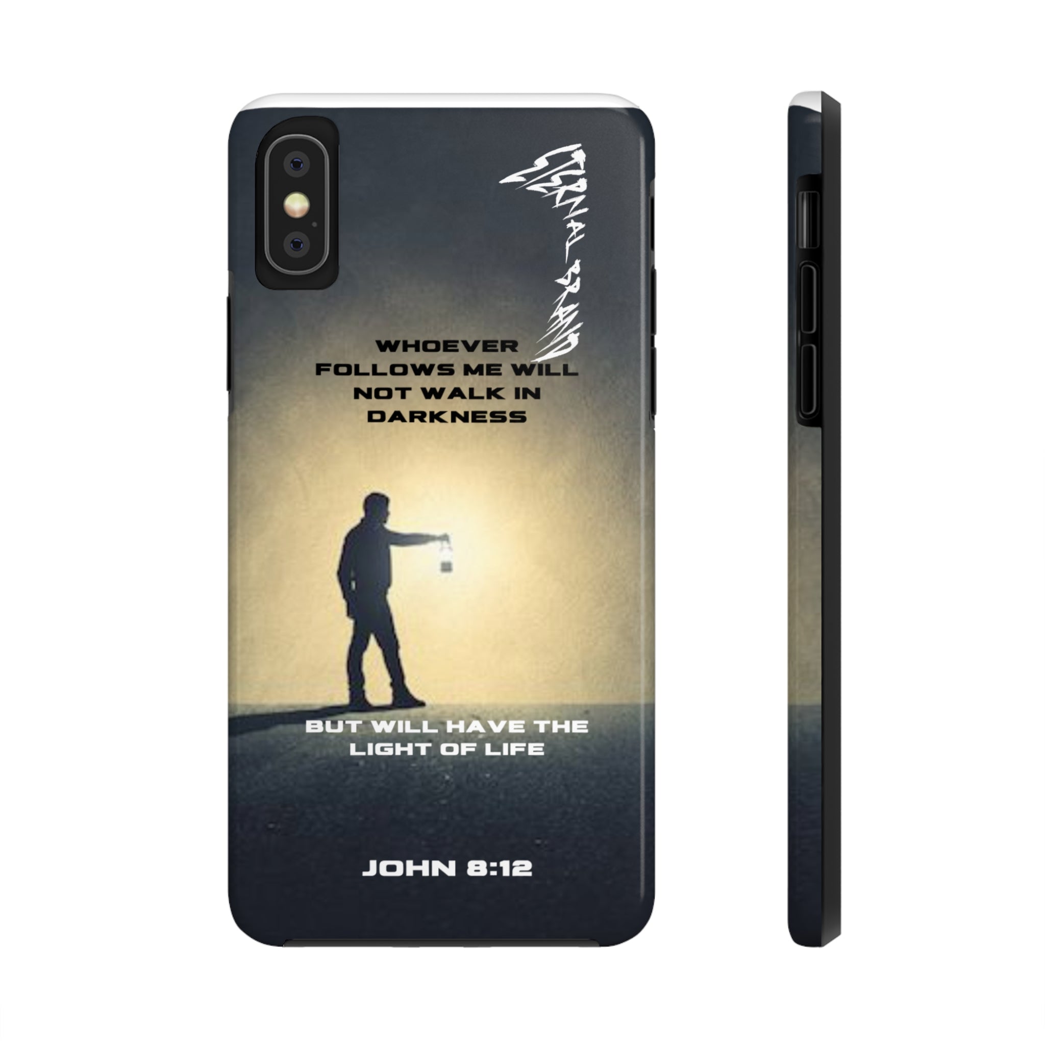 John 8:12 (Hard) Bible Phone Case