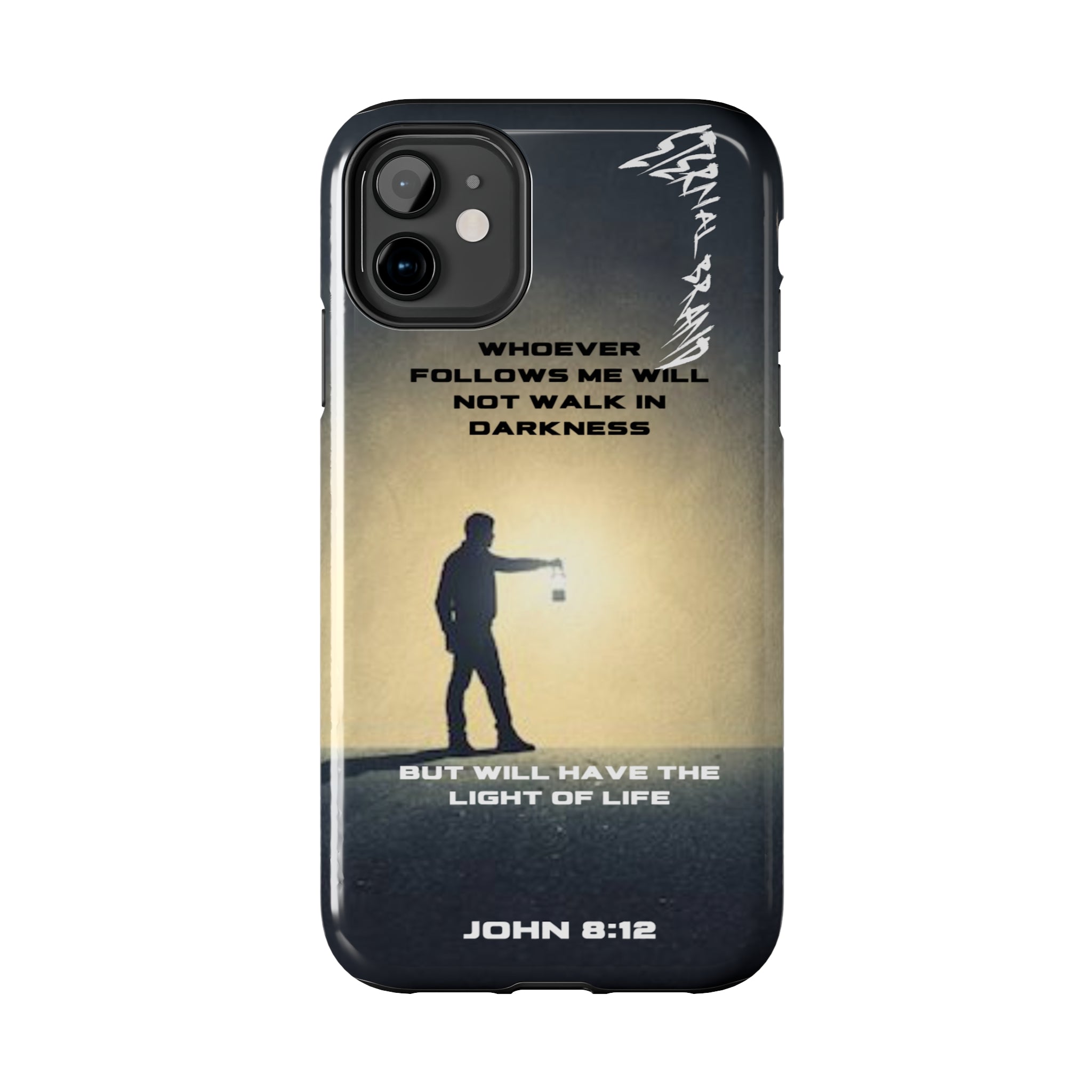 John 8:12 (Hard) Bible Phone Case