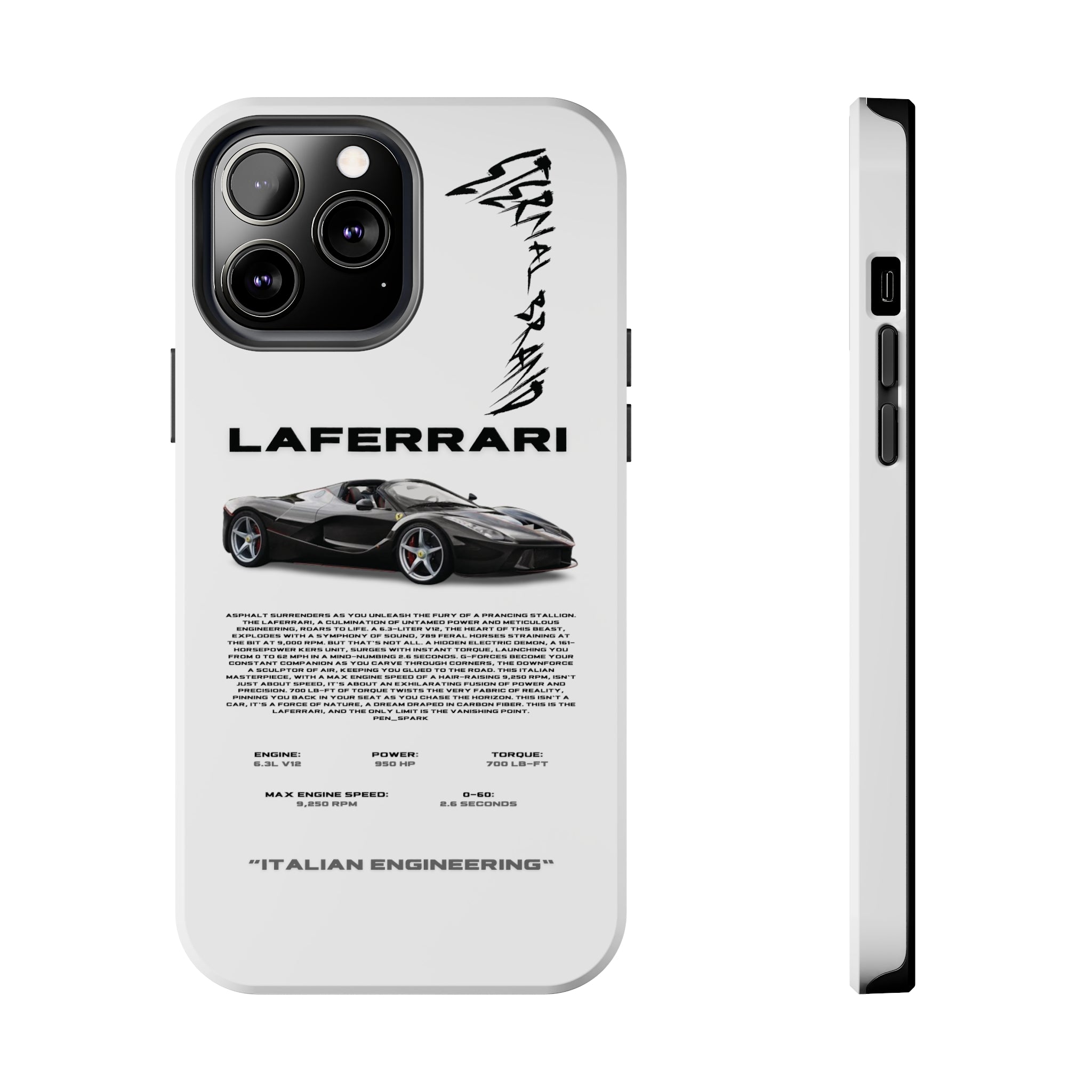 LaFerrari "Nero Daytona" "White"