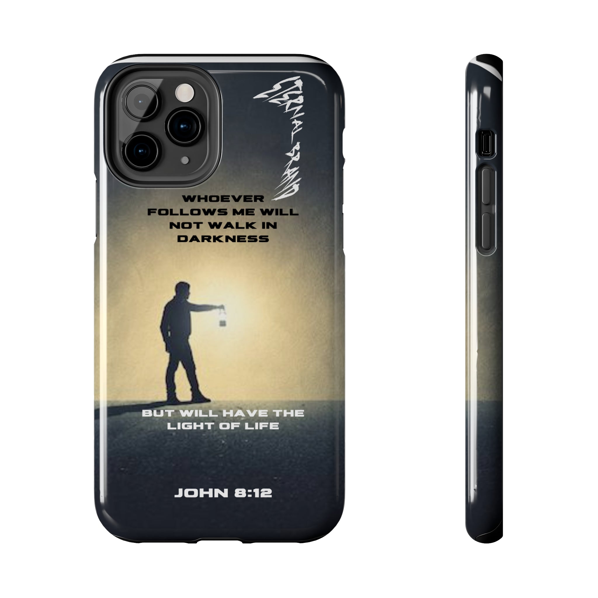 John 8:12 (Hard) Bible Phone Case