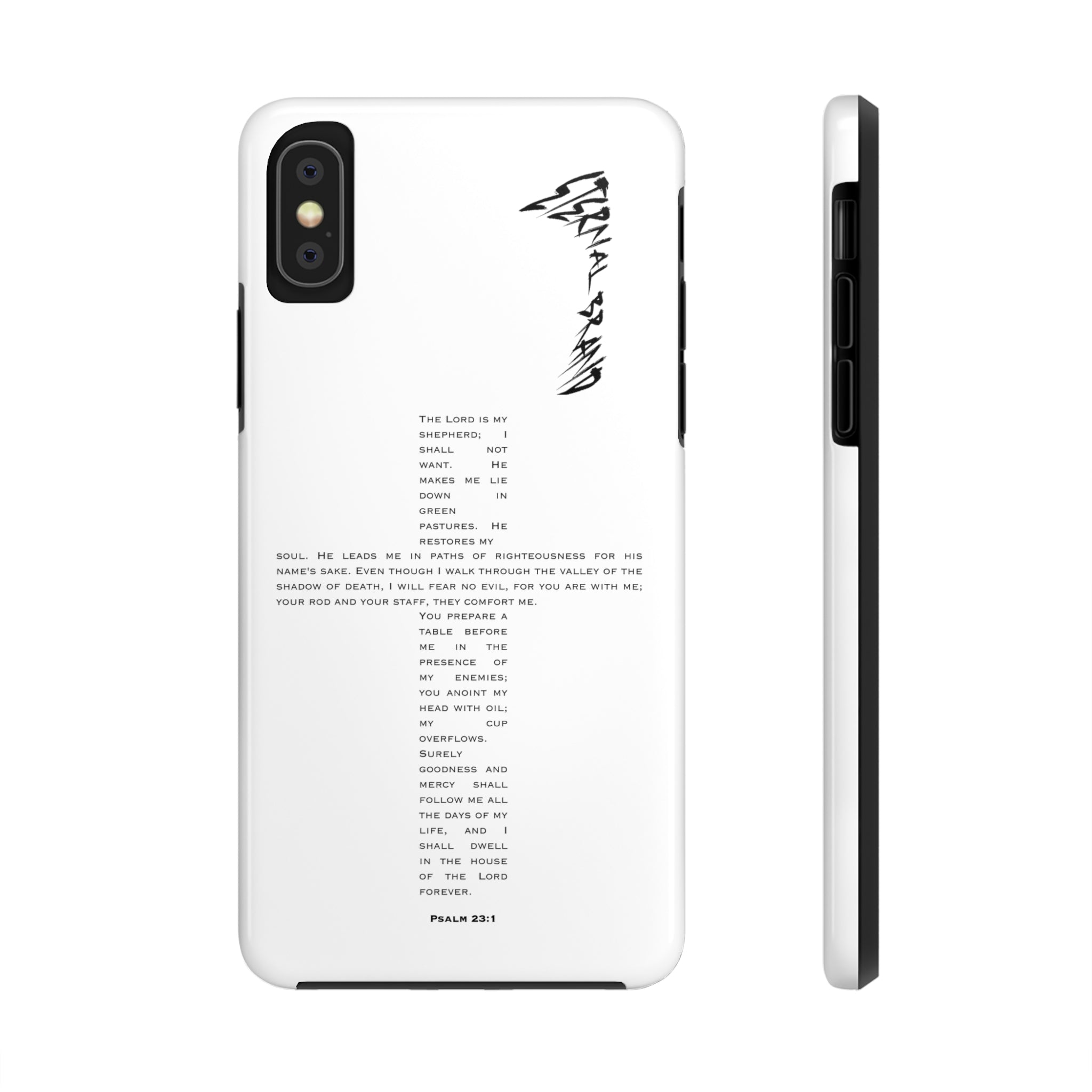 Psalm 23:1 (Hard) Bible Phone Case