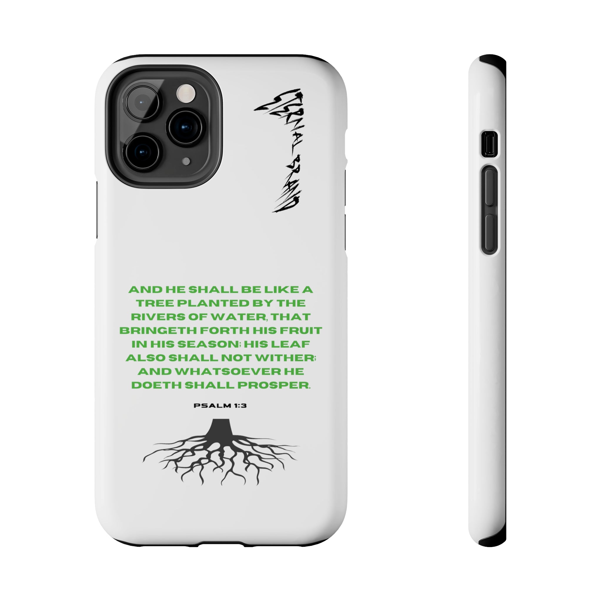 Psalm 1:3 (Hard) Bible Phone Case