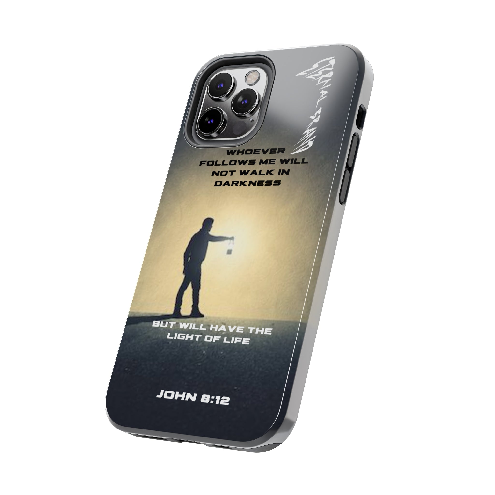 John 8:12 (Hard) Bible Phone Case