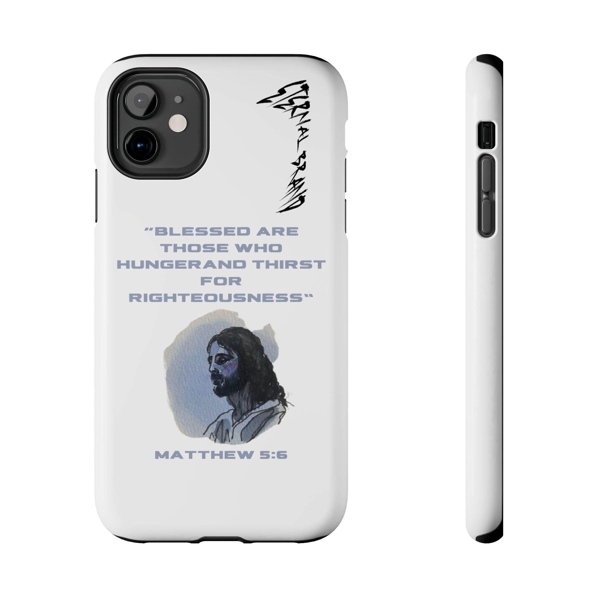 Matthew 5:6 (Hard) Bible Phone Case