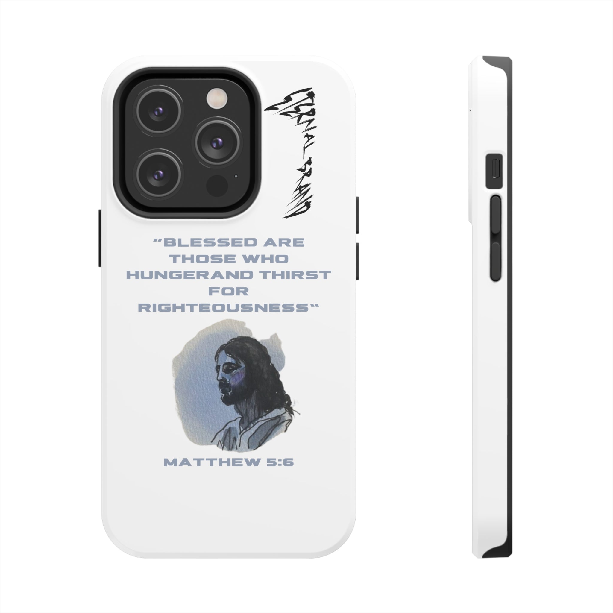 Matthew 5:6 (Hard) Bible Phone Case