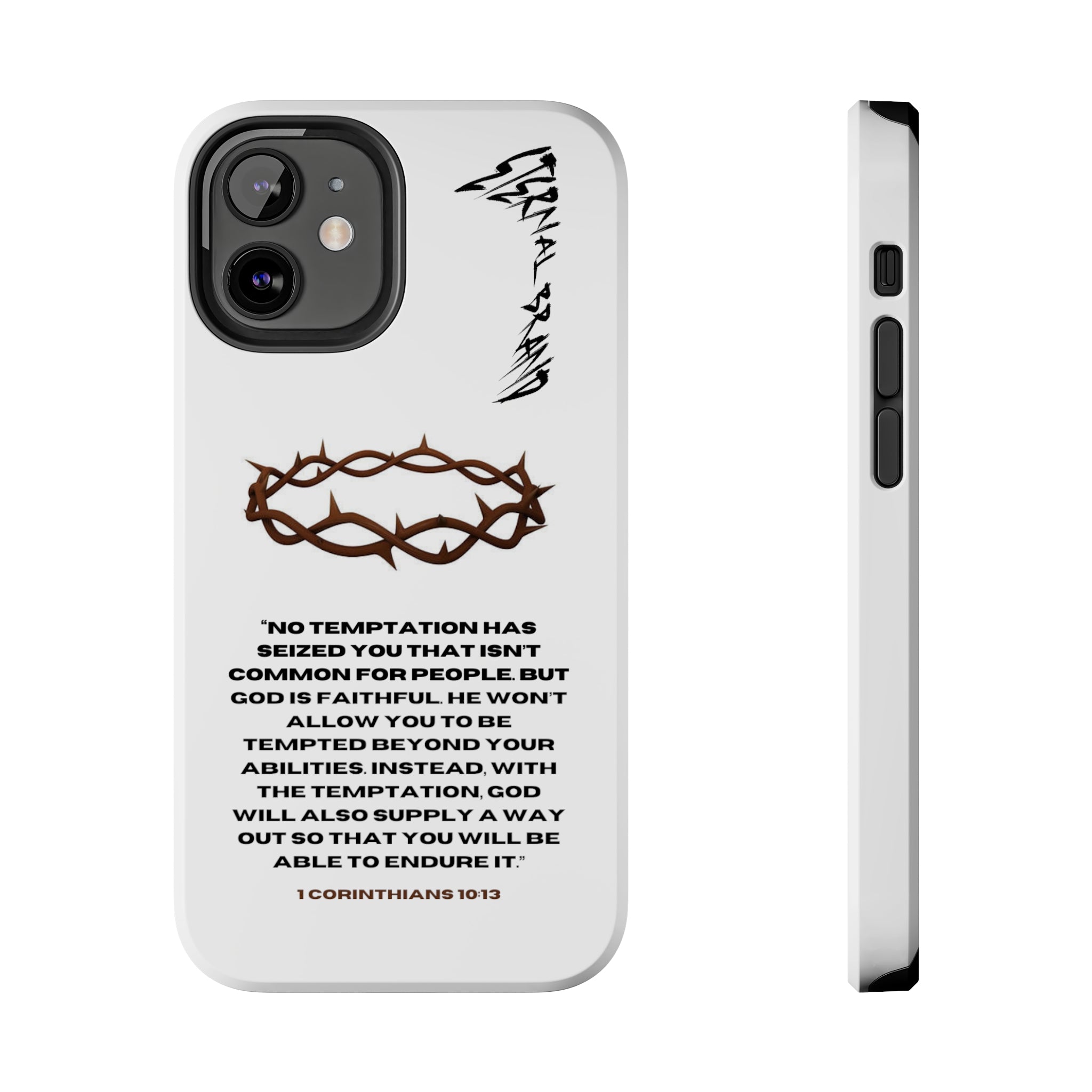 1 Corinthians 10:13 (Hard) Bible Phone Case