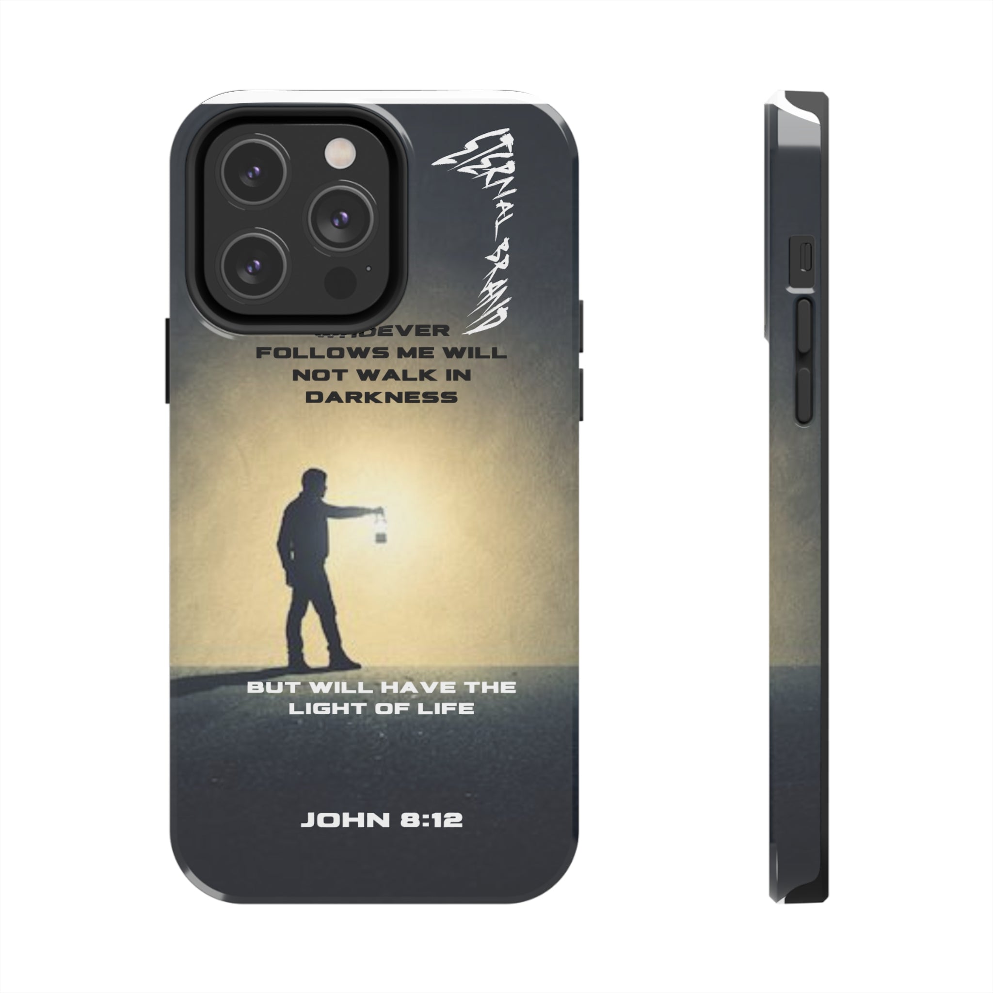 John 8:12 (Hard) Bible Phone Case