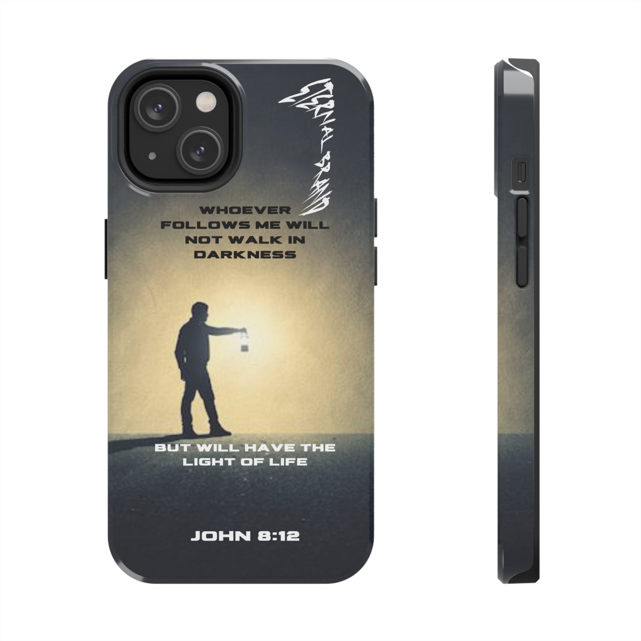 John 8:12 (Hard) Bible Phone Case