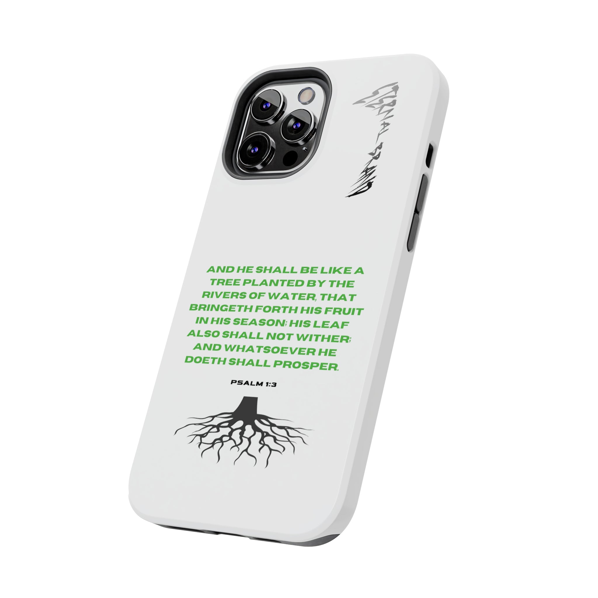 Psalm 1:3 (Hard) Bible Phone Case