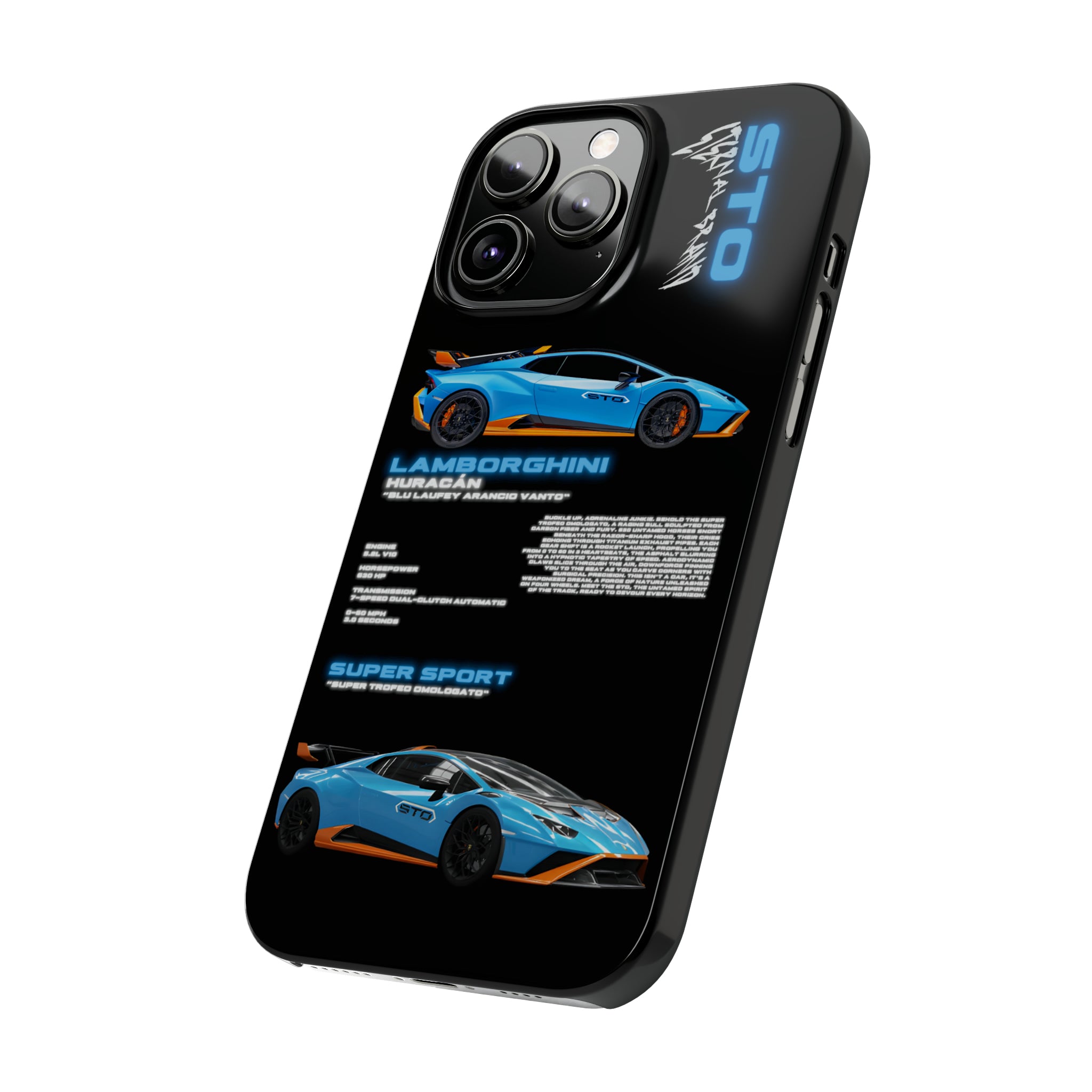 (Slim) Lamborghini Huracan STO "Sky Blue"