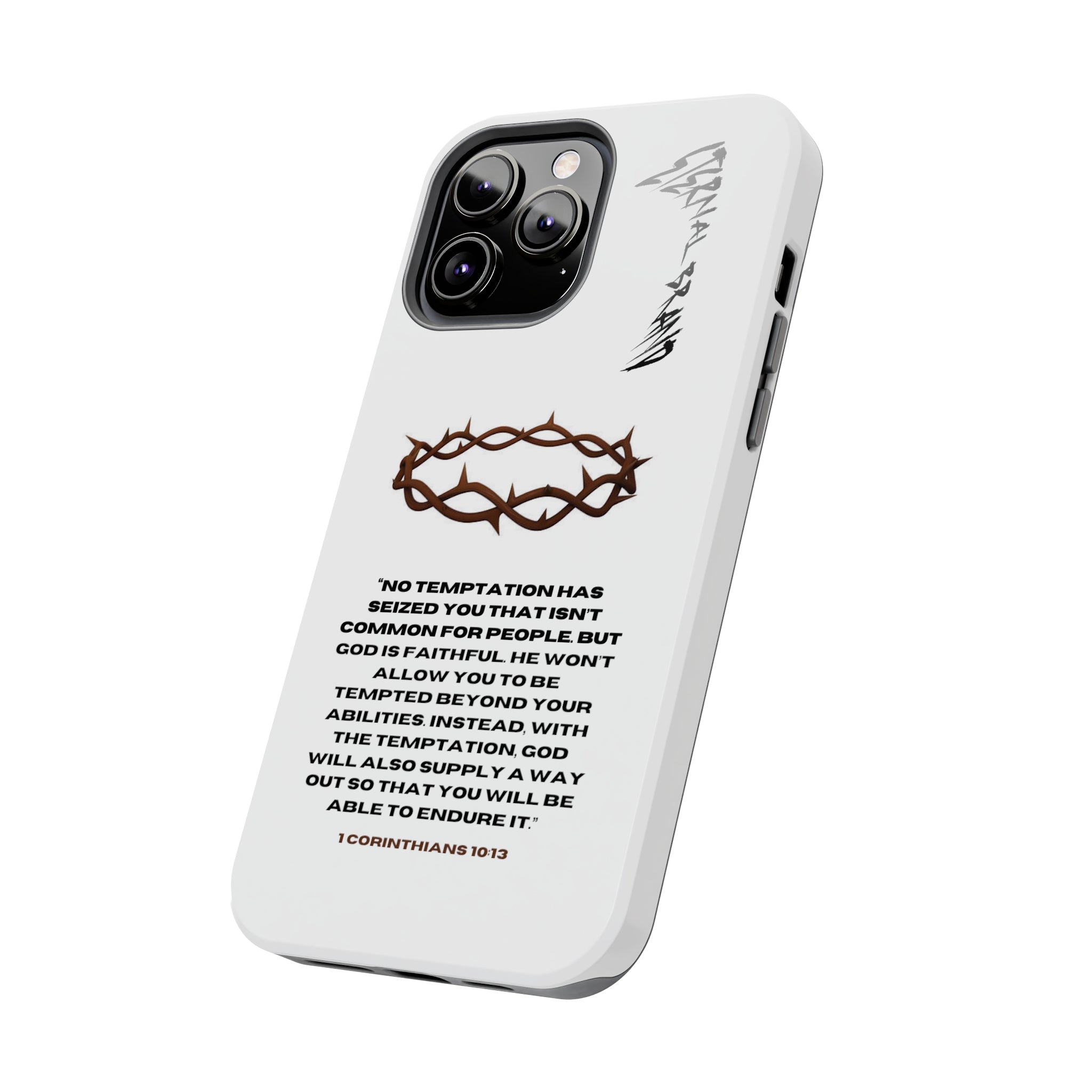 1 Corinthians 10:13 (Hard) Bible Phone Case