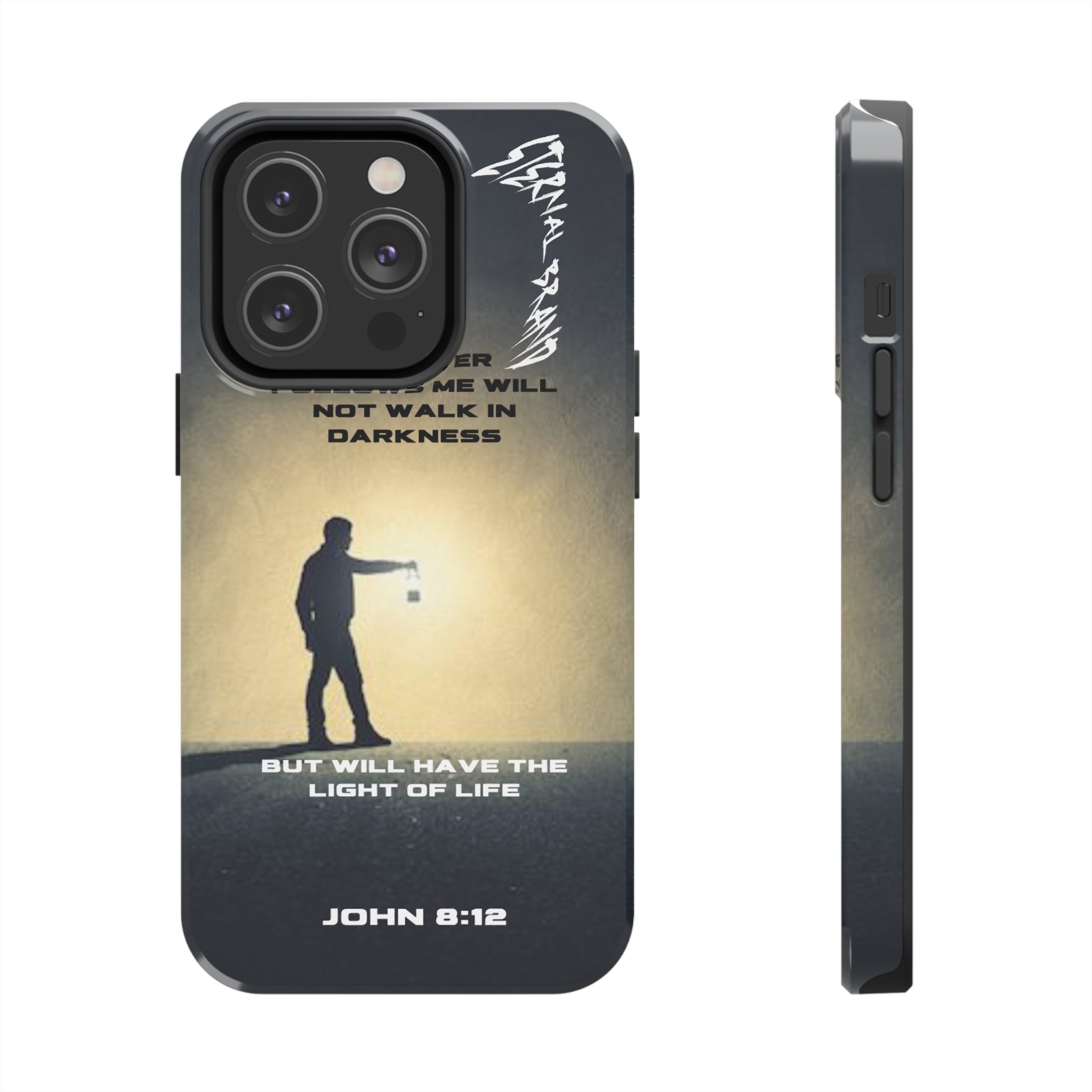 John 8:12 (Hard) Bible Phone Case