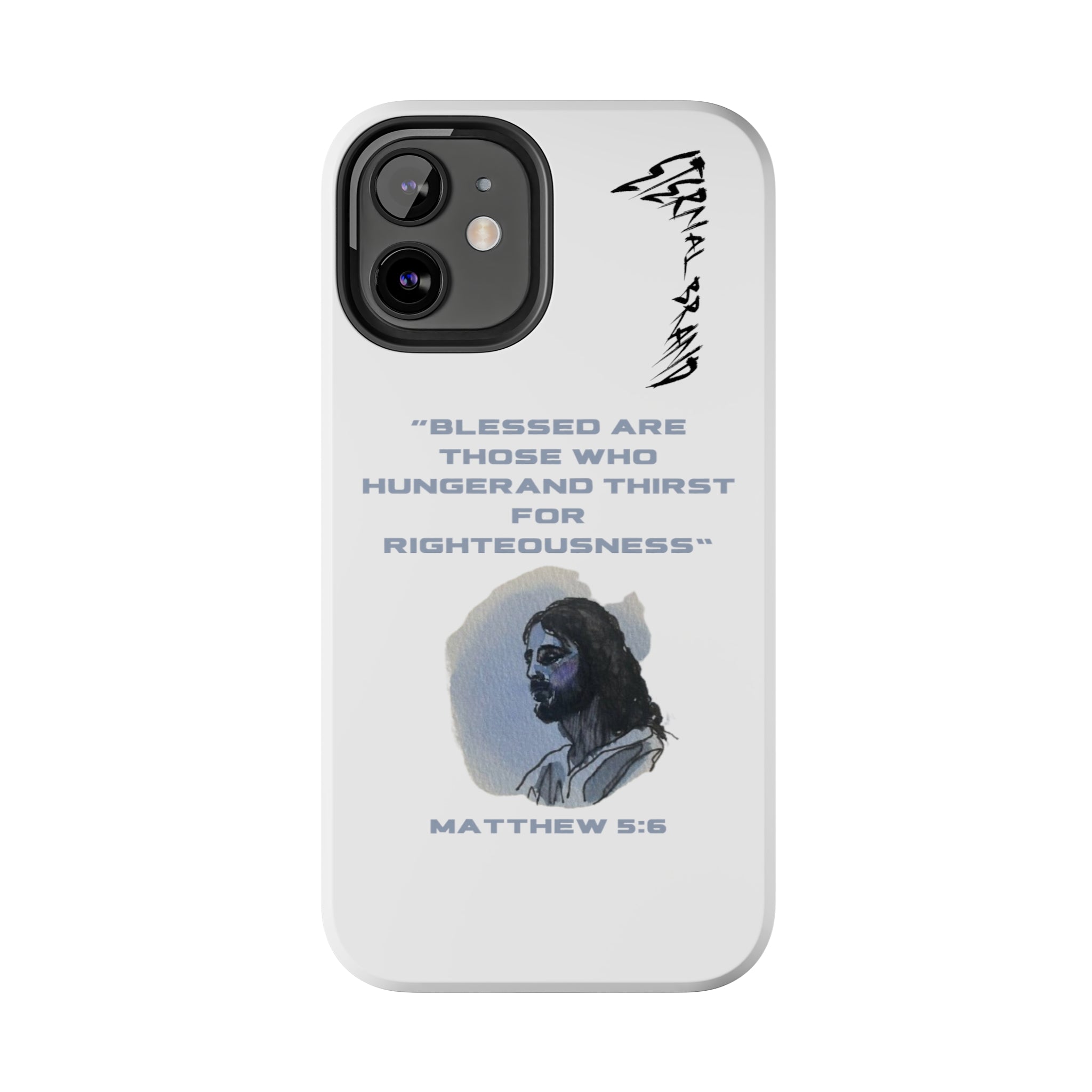 Matthew 5:6 (Hard) Bible Phone Case